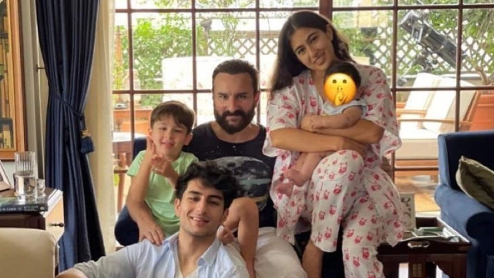 Saif ali khan with his kids