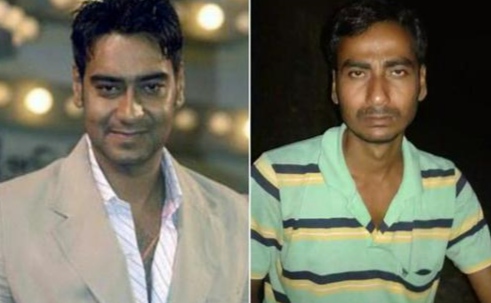 Ajay devgan with his doppelganger