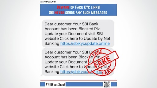 phising with bank account block  sms